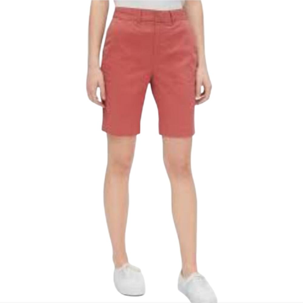 Loft Salmon pink Stretch Bermudaโ shorts Women's size 12